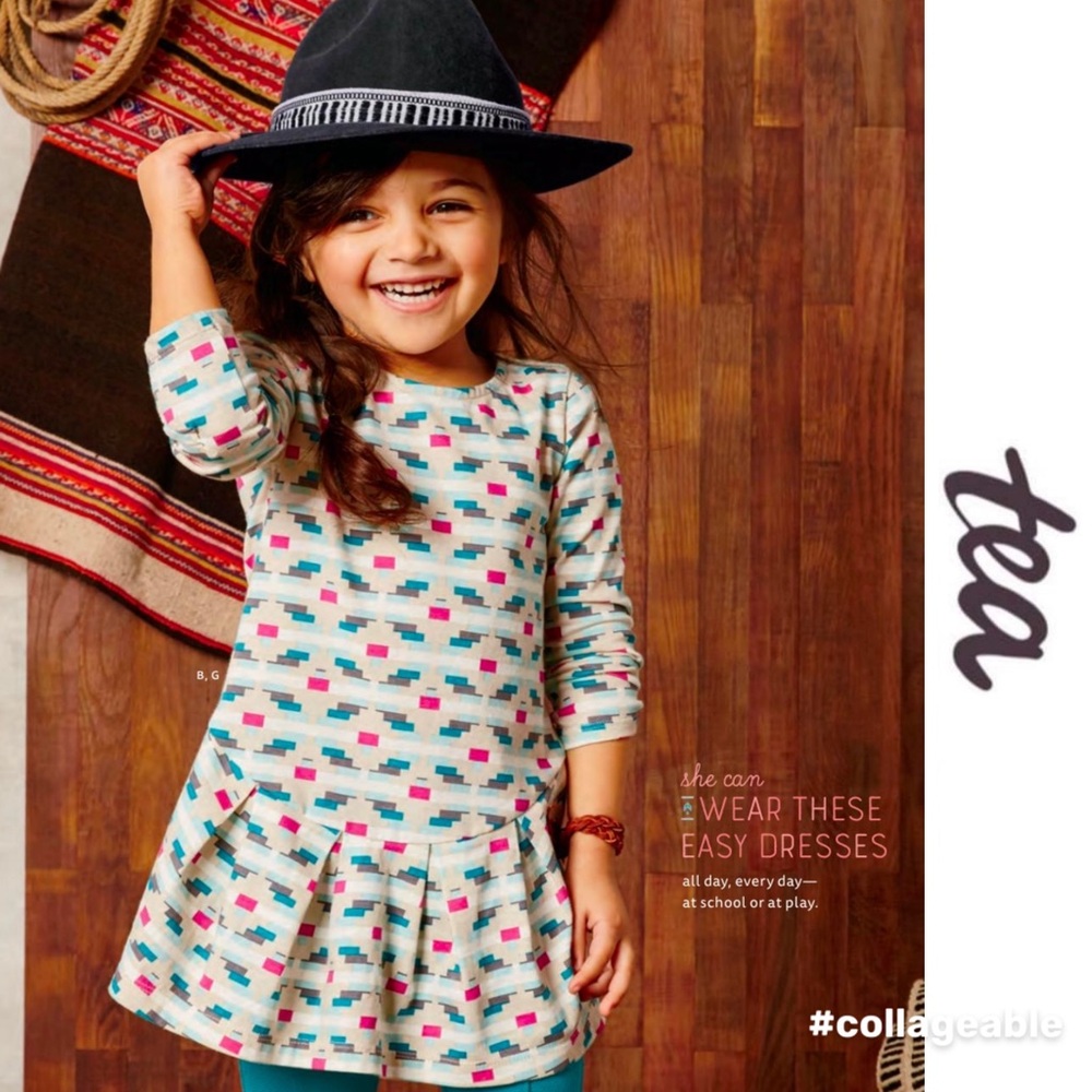 Tea Collection | "Natalia Feather" Skater Dress | Size 5